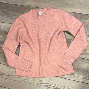 J. Crew Extra-Soft Pale Pink Knit Sweater EUC XS